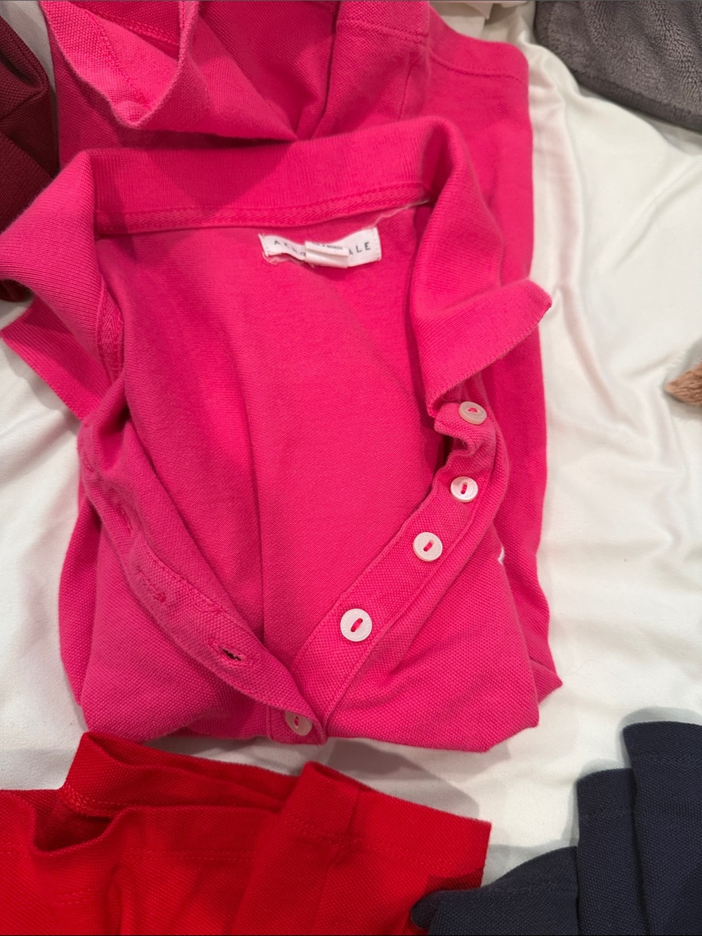 Aeropostale Polo Shirt Lot in Red, Pink, Burgundy, Navy & Black - Picture 8 of 10
